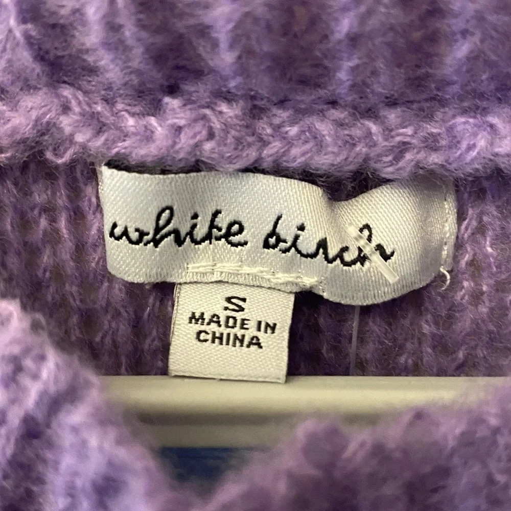 Purple Knit Sweater with peach Stripes 🆕